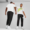 PUMA POWER Men's Graphic Tee, PUMA White-Lime Sheen, small-PHL