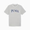 เสื้อยืดผู้ชายลายกราฟิก PUMA SQUAD, Light Gray Heather, small-THA