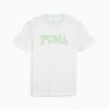 เสื้อยืดผู้ชายลายกราฟิก PUMA SQUAD, PUMA White-Fresh Mint, small-THA