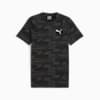 EVOSTRIPE Men's All-over Print Tee, PUMA Black, small-NZL