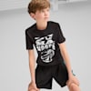 BASKETBALL BLUEPRINT Tee - Youth 8-16 years, PUMA Black-Club Navy, small-AUS