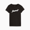 ESS+ Women's Script Tee, PUMA Black, small-AUS