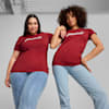 ESS+ Women's Script Tee, Intense Red, small-AUS