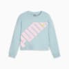 PUMA POWER Crew - Youth 8-16 years, Turquoise Surf, small-AUS