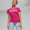 เสื้อยืดเด็กโต PUMA SQUAD, Garnet Rose, small-THA