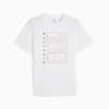 เสื้อยืดผู้ชายลายกราฟิก Triple Logo, PUMA White, small-THA