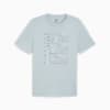 เสื้อยืดผู้ชายลายกราฟิก Triple Logo, Turquoise Surf, small-THA
