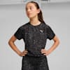 TRAIN FAVORITE Short Sleeve Youth Tee, PUMA Black-AOP, small-SEA