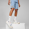 Essentials+ MID 90s Boys' Training Shorts, Zen Blue, small-THA