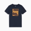 GRAPHICS PUMA Wording Tee - Youth 8-16 years, Club Navy, small-AUS
