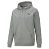 Essentials Small Logo Full-Zip Hoodie Men, Medium Gray Heather-cat, small-IDN