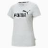 Essentials Small Logo Tee Women, Light Gray Heather, small-PHL