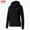 Jaket Hoodie Wanita Essentials Full-Zip, PUMA Black-CAT, small-IDN