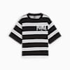 PUMA SQUAD Women's Striped Tee, PUMA Black, small-AUS