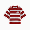 เสื้อยืดผู้หญิง PUMA SQUAD Striped, Intense Red, small-THA