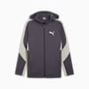 EVOSTRIPE Men's Full-Zip Hoodie, Galactic Gray, small-AUS