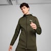 EVOSTRIPE Men's Full-Zip Hoodie, Dark Olive, small-AUS