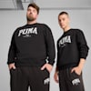 PUMA SQUAD Men's Crewneck, PUMA Black, small-AUS