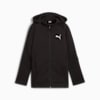 EVOSTRIPE Full-Zip Hoodie - Youth 8-16 years, PUMA Black, small-AUS