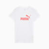 ESS No. 1 Logo Tee Women, PUMA White-Peach Frost, small