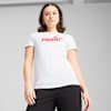 ESS No. 1 Logo Tee Women, PUMA White-Peach Frost, small-VNM