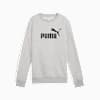 Suéter de cuello redondo para mujer logotipo Essentials No. 1, Light Gray Heather, small