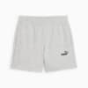 Essentials Small No. 1 Logo 5'' High-Waist Women's Shorts, Light Gray Heather, small-AUS