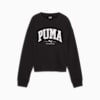 PUMA SQUAD Women's Crewneck Sweatshirt, PUMA Black, small-NZL
