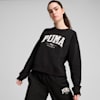 PUMA SQUAD Crewneck Sweatshirt Women, PUMA Black, small-PHL