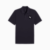 Playera polo WARDROBE Essentials Piqué para hombre, New Navy, small