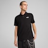 Áo polo nam vải jersey có logo Essentials No. 1, PUMA Black, small-VNM