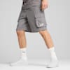 Essentials No.1 Logo geweven cargoshort voor heren, 23 cm, Cast Iron, small