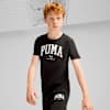 PUMA SQUAD Big Graphic Tee Youth, PUMA Black, small-SEA