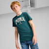 PUMA SQUAD Big Graphic Tee - Boys 8-16 years, Cold Green, small-AUS