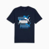 PUMA Overlapping Logo Tee Men, Club Navy, small-SEA
