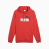 Hoodie avec logo N° 1 bicolore Essentials Homme, Red Fire, small