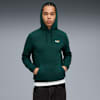 Felpa con cappuccio Essentials con logo piccolo N. 1 bicolore da uomo, Green Terrain, small
