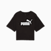 ESS Cropped No. 1 Logo Relaxed Tee Women, PUMA Black, small-PHL