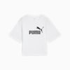 ESS Cropped No. 1 Logo Relaxed Tee Women, PUMA White, small-PHL