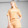Áo thun croptop ESS No. 1 Logo dáng rộng cho nữ, Almost Apricot, small-VNM
