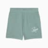 ESS SCRIPT 5" High-Waist Shorts Women, Green Moon, small