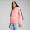 Hoodie ESS METALLIC Femme, Pink Fruit-Metallic silver, small