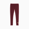 Leggings ESS METALLIC da donna, Ruby Shimmer-metallic gold, small