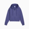HER Comfort Crop Full-Zip Hoodie Women, Blue Crystal, small-VNM