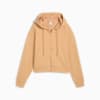 HER Comfort Crop Full-Zip Hoodie Women, Warm Beige, small-VNM