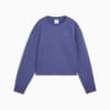 Sweat ras du cou décontracté HER Femme, Blue Crystal, small