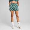 ESS GRAPHIC Mid-Rise 5" Shorts Damen, Green Moon, small