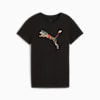 T-shirt à logo Cat fleuri GRAPHICS Femme, PUMA Black, small