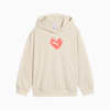 Flaming Love Hoodie Youth, Alpine Snow, small