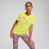 Train All Day Essentials Cat Logo Graphic Tee Youth, Lemon Sherbert, small